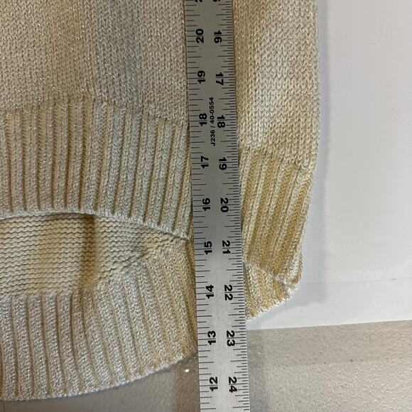 GAP x Ellen Kids M Cream Sparkle Sweater NWT Be One of a Kind Pullover - Picture 5 of 5